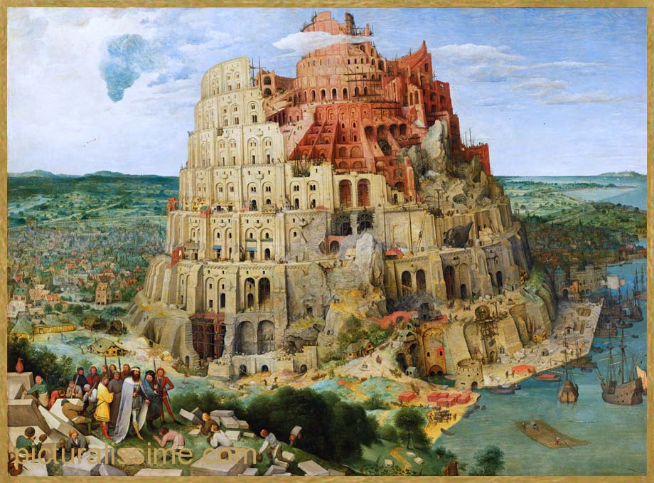 copie reproduction Bruegel la tour de babel