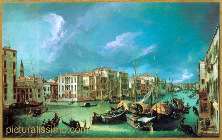 Copie Reproduction Canaletto grand canal vu du palais Corner Spinelli