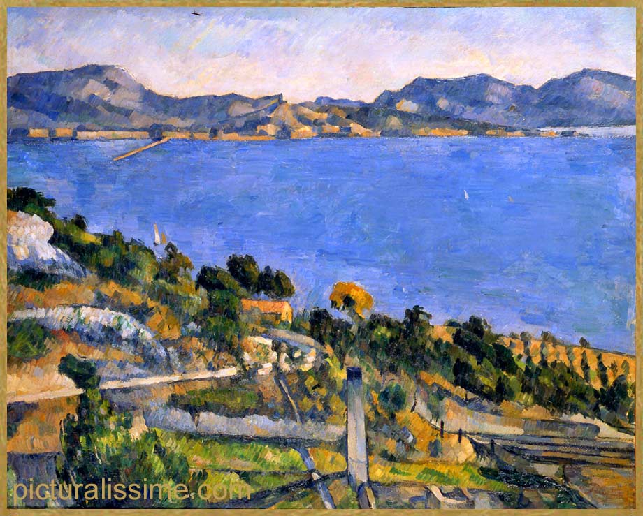 Copie Reproduction Cézanne l'Estaque