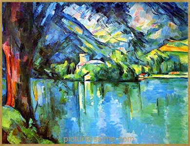 Cézanne Le lac d'Annecy