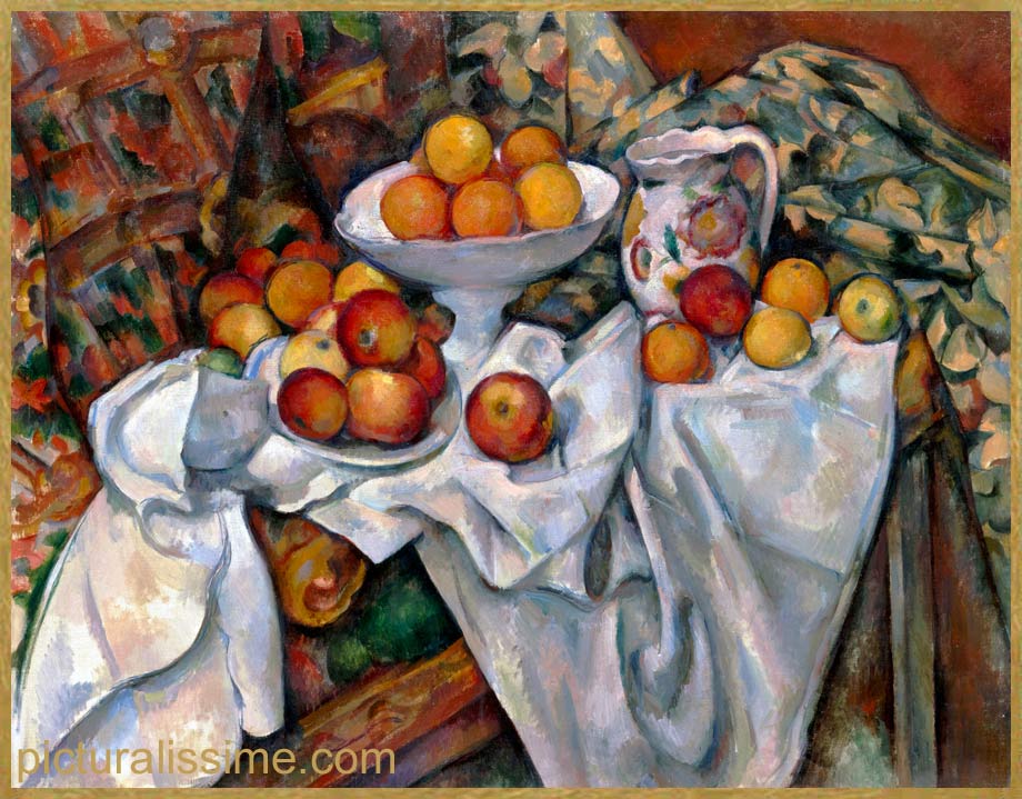 Copie Reproduction Cézanne pommes et oranges