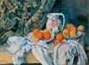 Cézanne Rideau et pichet fleuri