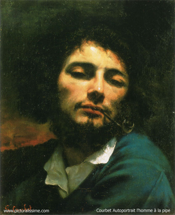 Courbet Autoportrait l'Homme à la pipe