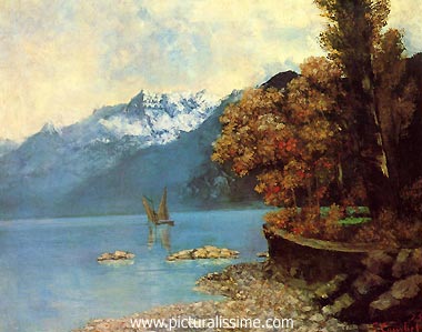 Gustave Courbet le Lac Leman