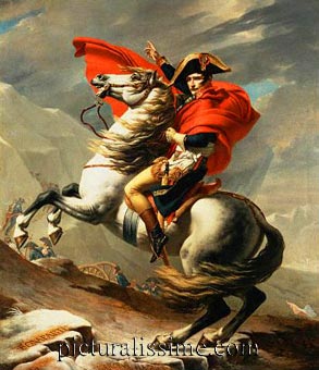 Jacques Louis David Bonaparte franchissant le Grand-Saint-Bernard