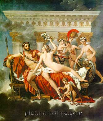 Jacques Louis David Mars désarmé par Vénus