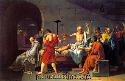 Jacques Louis David la mort de Socrate