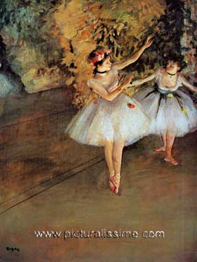 Degas Deux danseuses sur scène