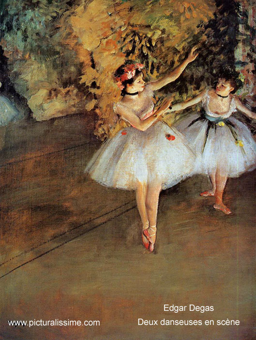 Degas Deux danseuses sur scène