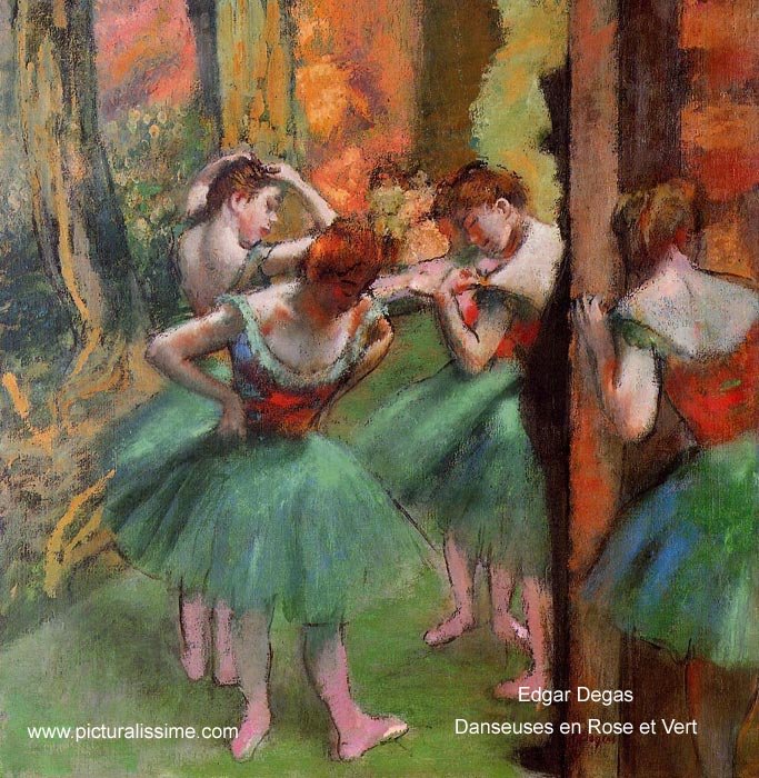 Degas Danseuses en Rose et Vert