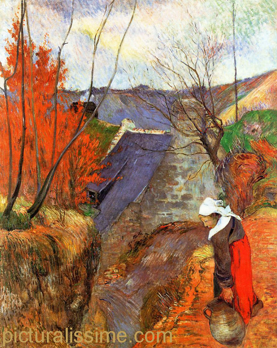Paul Gauguin Bretonne avec pichet