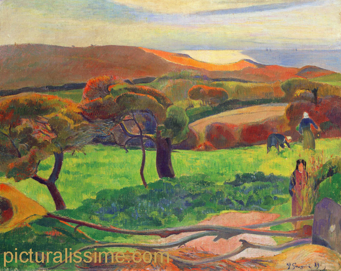 Gauguin Paysage Breton au bord de mer