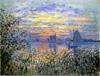 Monet Coucher de soleil sur la Seine