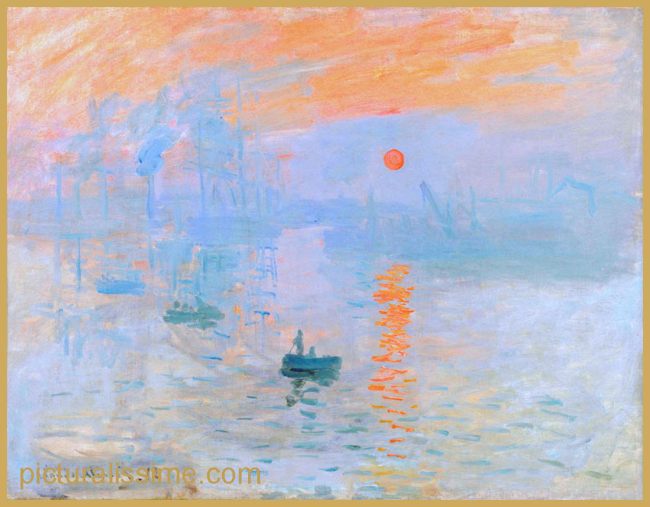Copie Reproduction Monet Impression soleil levant