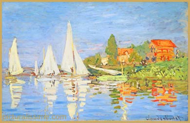 Claude Monet régates à argenteuil