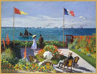 Claude Monet Terrasse à Sainte Adresse