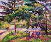 Pissarro enfants dans le jardin à éragny