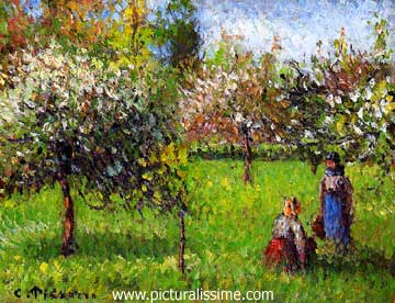 Camille Pissarro pommiers en fleurs à éragny
