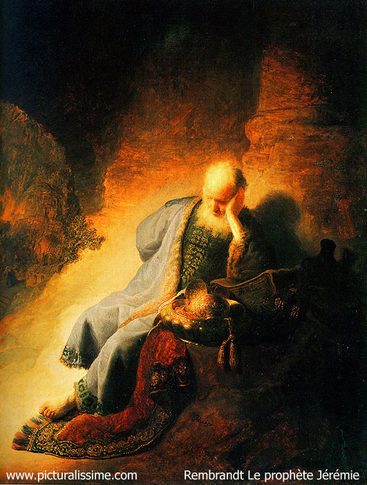 Rembrandt Le Prophète Jérémie