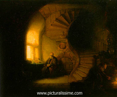Rembrandt le Philosophe en méditation