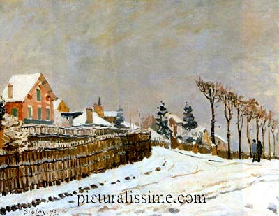 Alfred Sisley Neige à Louveciennes 1873