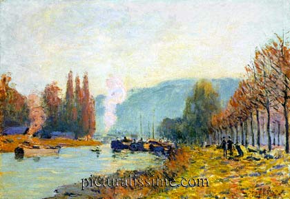 Alfred Sisley la Seine à Bougival