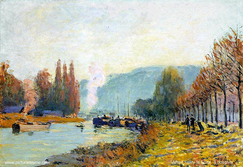 Alfred Sisley la Seine à Bougival