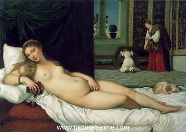 Titien Titian la Venus d'Urbino