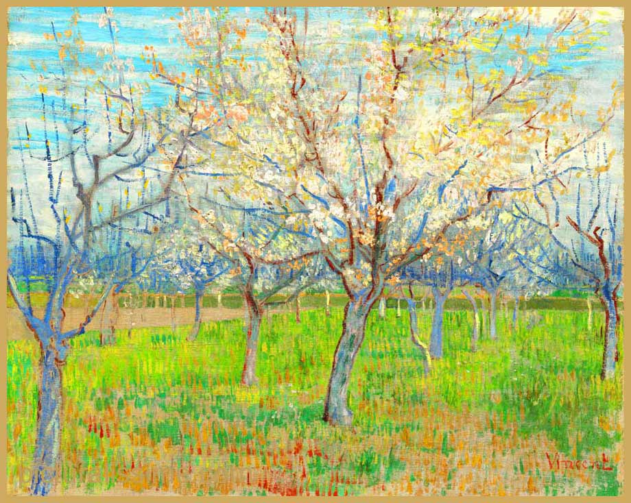 Copie Reproduction Van Gogh Abricotiers en Fleurs