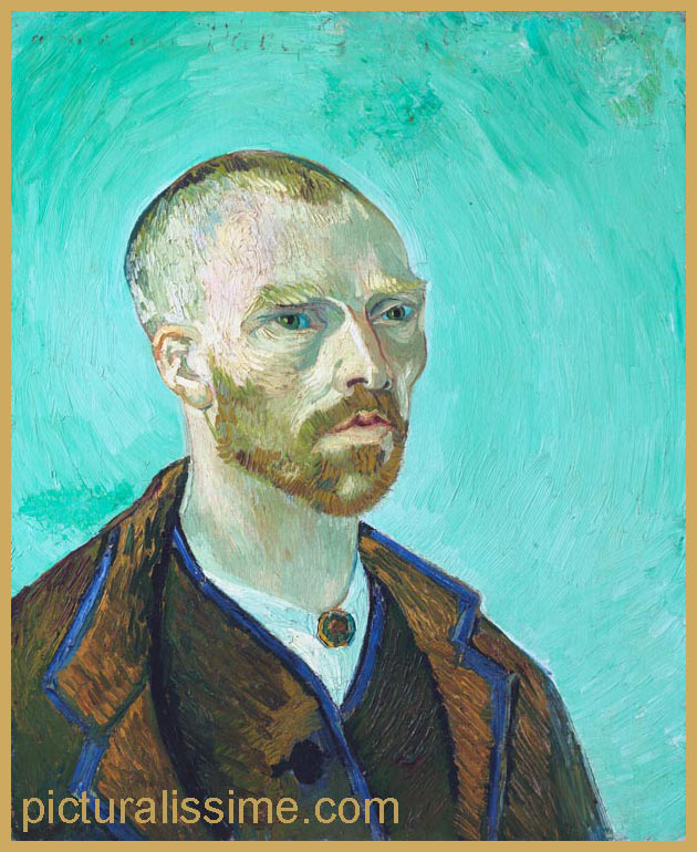 Copie Reproduction Van Gogh Autoportrait dédié à Gauguin