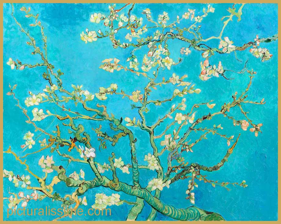 Copie Reproduction Van Gogh Branches fleuries d'amandier