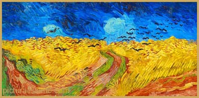 Van Gogh champs de blés aux corbeaux