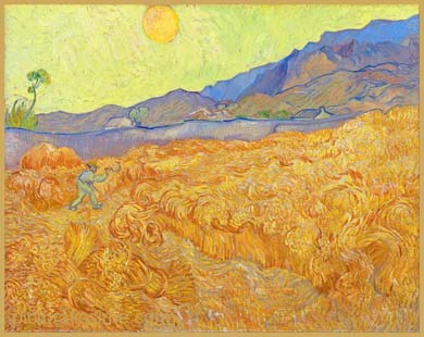 Van Gogh Champ de blé au faucheur