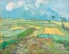 Van Gogh La Plaine d'Auvers avec ciel nuageux