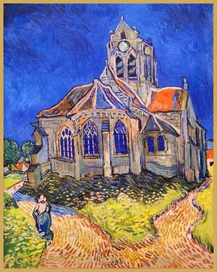 Van Gogh l'église d'Auvers sur Oise