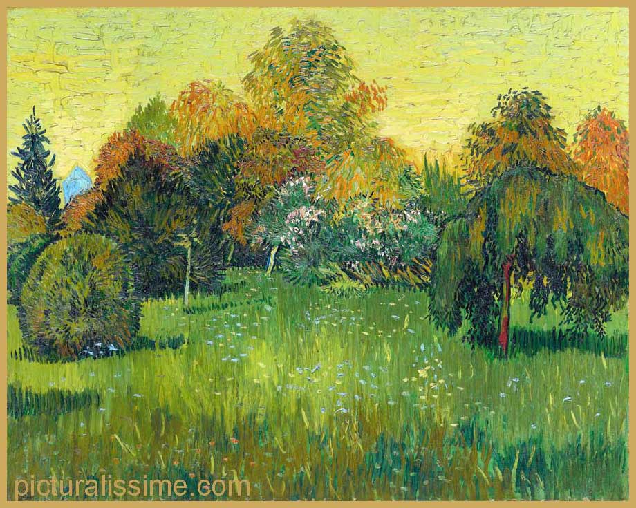 Copie Reproduction Van Gogh le Jardin des poètes