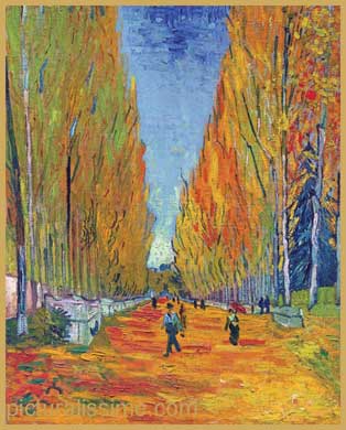 Van Gogh Les Alyscamps allée à Arles