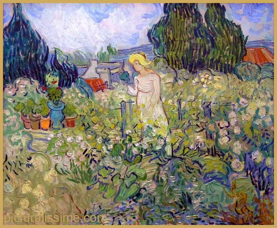 Copie Reproduction Van Gogh Marguerite Gachet dans le jardin