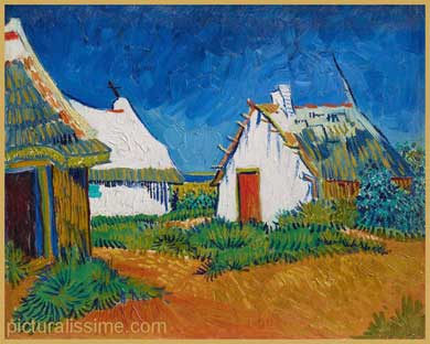 Van Gogh Mas blancs aux Saintes Maries