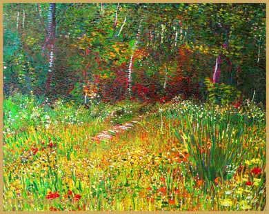 Van Gogh Parc à Asnières au printemps