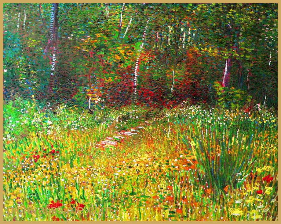 Copie Reproduction Van Gogh Parc à Asnières au printemps