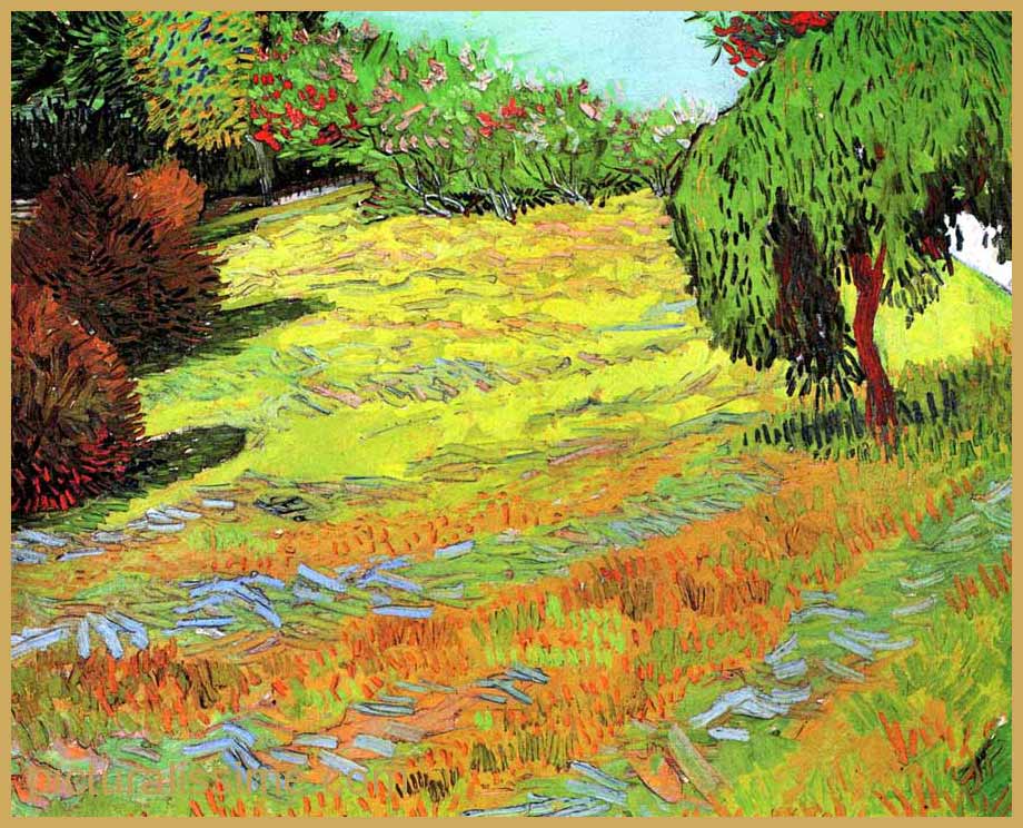Copie Reproduction Van Gogh Prairie avec Saule pleureur
