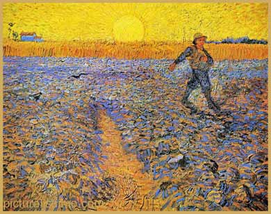 Van Gogh Semeur soleil couchant