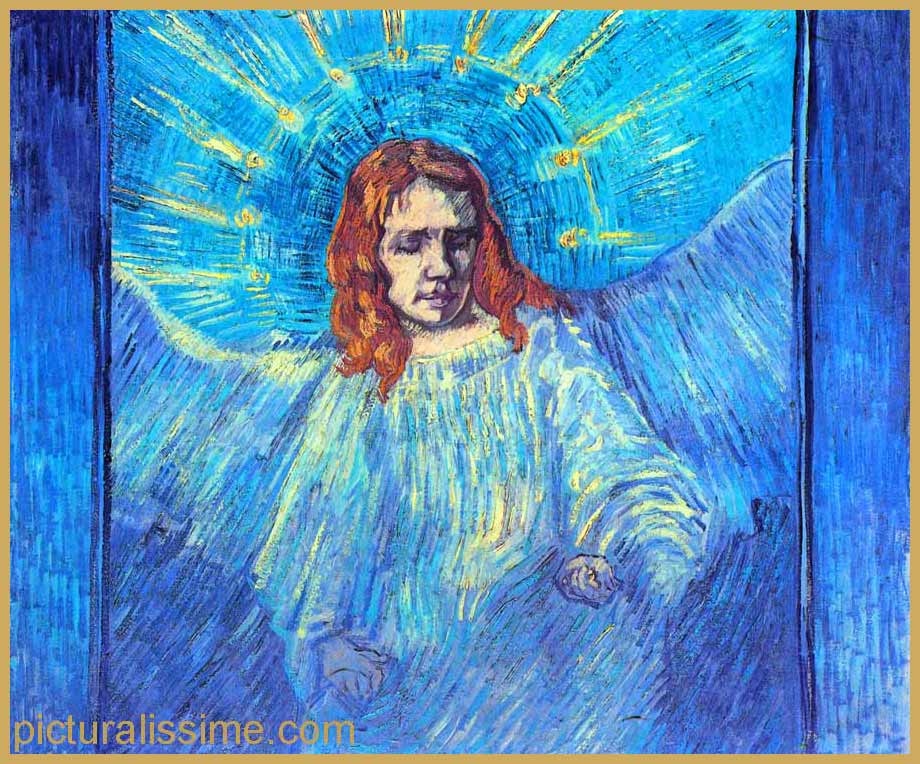 Copie Reproduction Van Gogh Tête d'ange d'après Millet