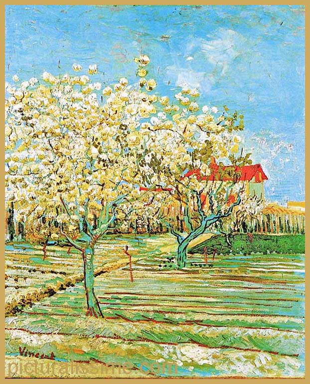 Copie Reproduction Van Gogh Verger en fleurs 1888 04