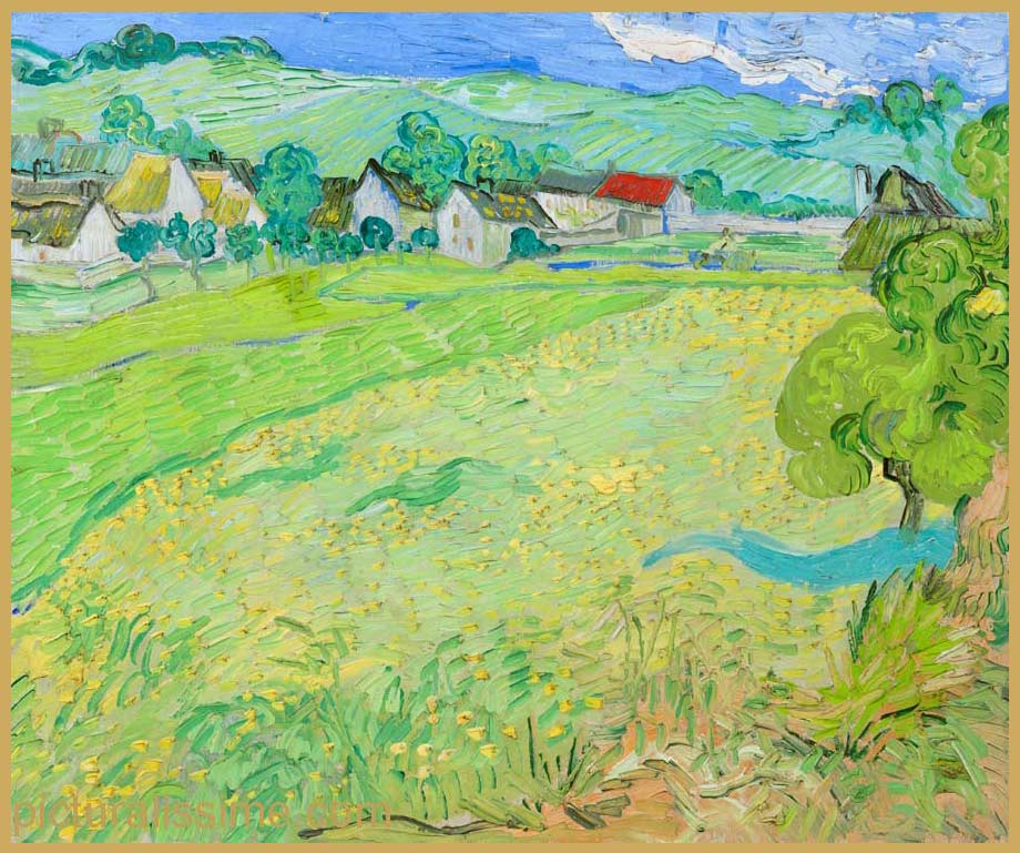 Copie Reproduction Van Gogh les Vessenots près d'Auvers