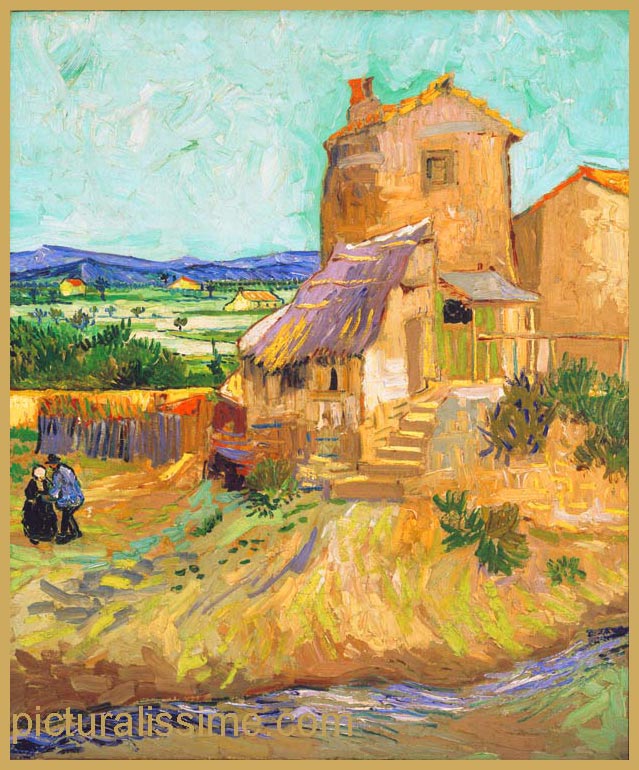 Copie Reproduction Van Gogh le vieux Moulin