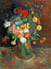 Van Gogh Zinnias et graniums dans un vase
