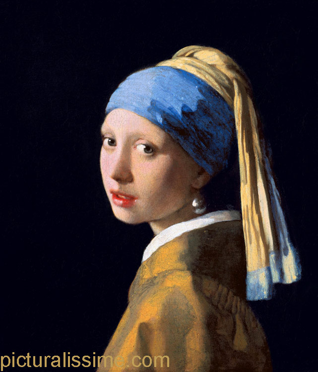 Copie Reproduction Vermeer Jeune Fille à la Perle