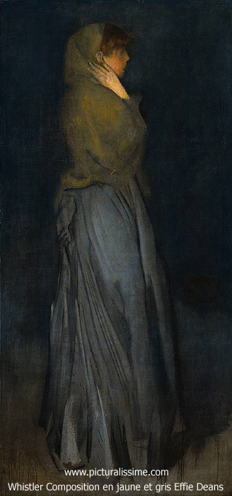 Whistler Composition en jaune et gris Effie Deans